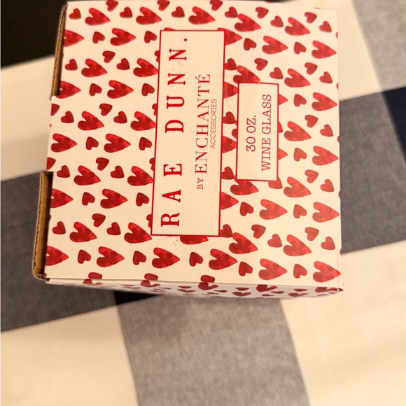 Rae Dunn BE MINE 30 oz Wine Glass Valentines Heart Boxed Mug Large Stemless - Picture 5 of 5